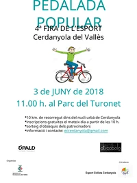 Pedalada 2018 FIRA DE L'ESPORT Pedalada 2018 FIRA DE L'ESPORT