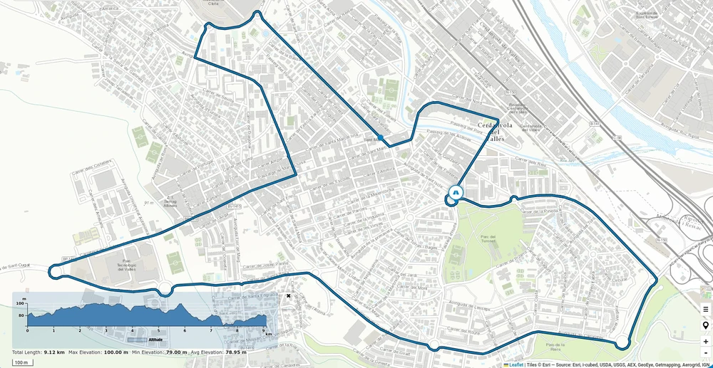 Ruta y altimetría de la Pedalada Popular 2023